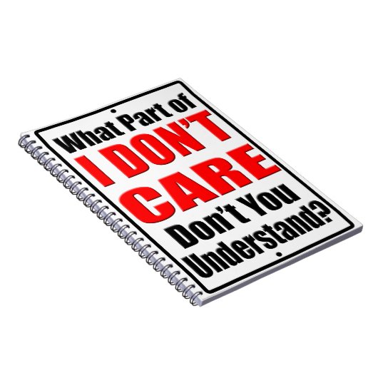 Carnet Je m'en fiche (Côté Droit)