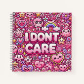 Carnet Je m'en fiche (Devant)