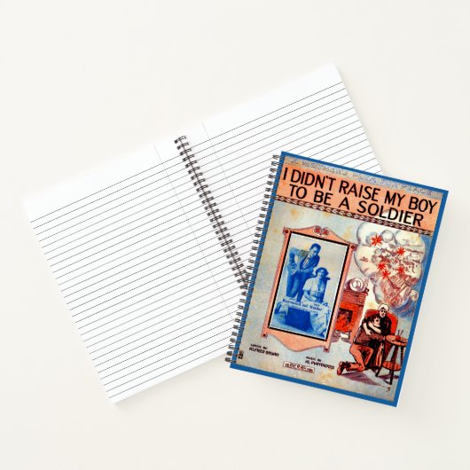 Carnet Je n’ai pas élevé mon garçon pour être un soldat (Intérieur)