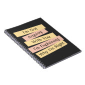 Carnet Je n'affirme pas que j'explique juste pourquoi j'a (Côté Droit)