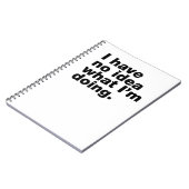 Carnet Je n'ai aucune idée de ce que je fais (Côté gauche)