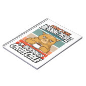 Carnet Je n'aime pas les matins, les matins ou les gens (Côté gauche)