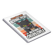 Carnet Je n'aime pas les matins, les matins ou les gens (Côté Droit)