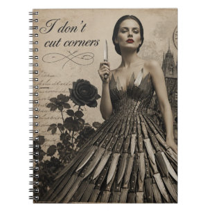 Carnet Je ne coupe pas les coins Collage surréaliste