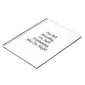 Carnet Je ne discute pas, j'explique pourquoi j'ai raison (Côté gauche)