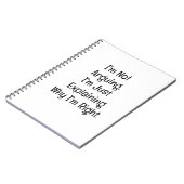 Carnet Je ne discute pas. J'explique simplement (Côté gauche)