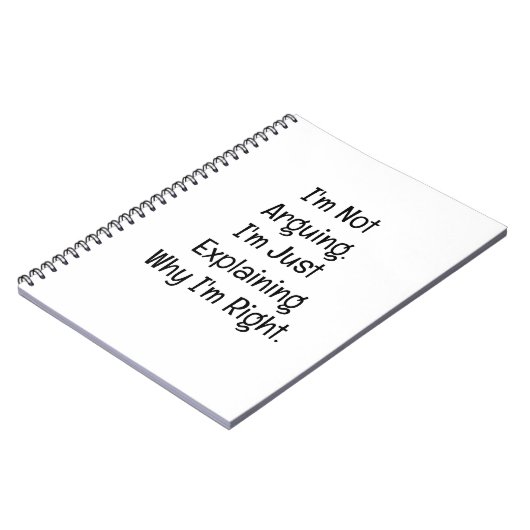 Carnet Je ne discute pas. J'explique simplement (Côté gauche)