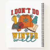 Carnet Je ne fais pas bien l'hiver (Dos)