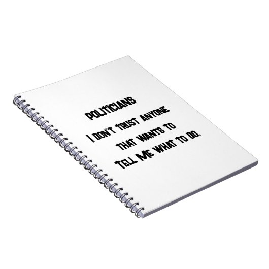 Carnet Je ne fais pas confiance (Côté Droit)