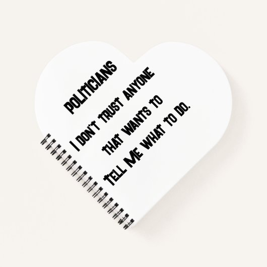 Carnet Je ne fais pas confiance (Devant)