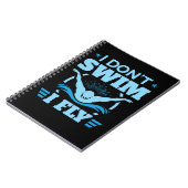 Carnet Je ne nage pas Je vole le papillon (Côté gauche)