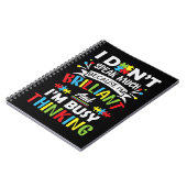 Carnet Je ne parle pas beaucoup parce que je suis brillan (Côté gauche)