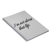 Carnet Je ne parle pas de cette vie (Côté Droit)