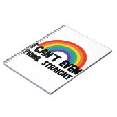 Carnet Je ne peux même pas penser directement Gay pride d (Côté gauche)