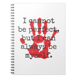 Carnet Je Ne Peux Pas Être Parfait - Citations Inspirante