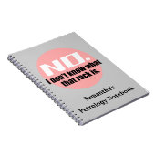 Carnet Je ne sais pas ce qu'est ce rocher (rose) (Côté Droit)