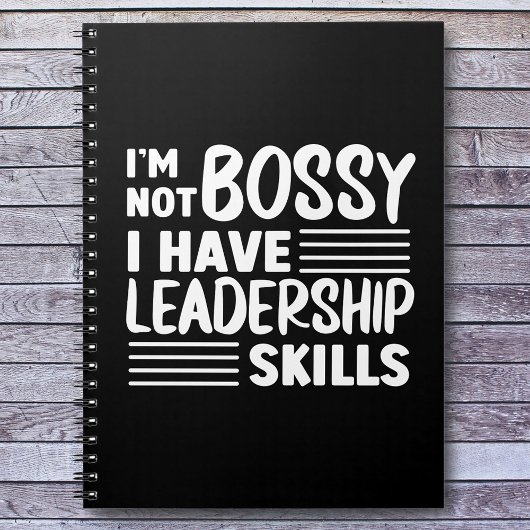 Carnet Je ne suis pas Bossy Funny Quote Office
