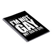 Carnet Je ne suis pas gay mais 20 $ c’est 20 $ c’est drôl (Côté Droit)