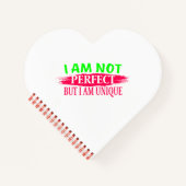 Carnet Je ne suis pas parfait Mais je suis unique (Devant)