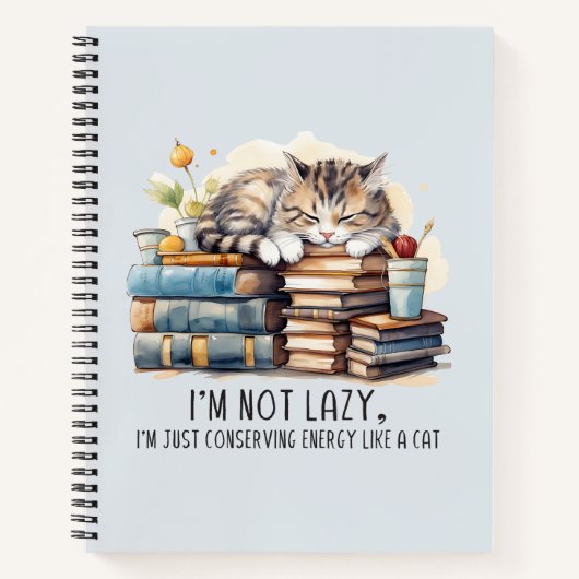 Carnet Je ne suis pas un chat mignon (Devant)