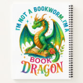 Carnet Je ne suis pas un ver de livre... (Dos)