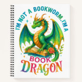 Carnet Je ne suis pas un ver de livre... (Devant)