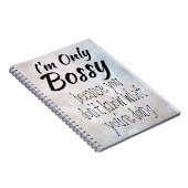 Carnet Je ne suis que Bossy Bokeh (Côté Droit)