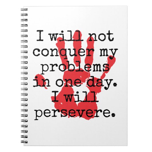 Carnet Je Ne Vais Pas Conquérir Mes Problèmes - Inspirati (Devant)