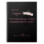 Carnet Je ne vous ignore pas. Je suis ailleurs, dans un l (Devant)