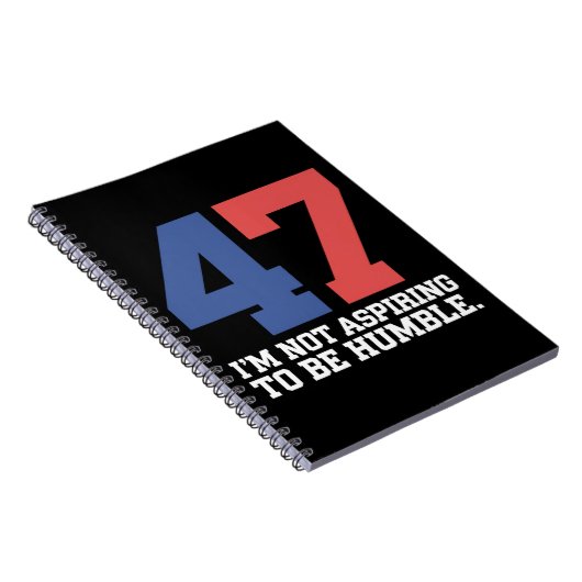 Carnet Je n'espère pas être humble Kamala Harris 47 (Côté Droit)