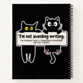 Carnet Je n'évite pas d'écrire : bande dessinée de l'écri (Dos)