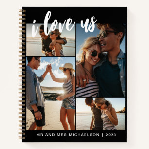 Carnet Je nous aime Script Photo Collage noir et blanc