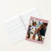 Carnet Je nous aime Script Photo Collage rose et blanc (Intérieur)