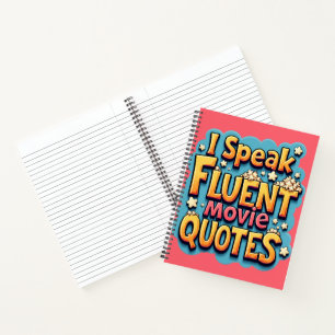 Carnet Je Parle Citations De Film Fluent Retro Pop Art