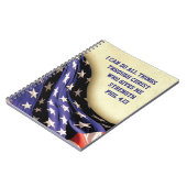 Carnet JE PEUX FAIRE TOUTES LES CHOSES | Phil 4:13 | DRAG (Côté gauche)