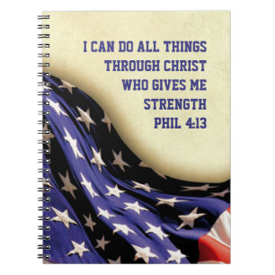 Carnet JE PEUX FAIRE TOUTES LES CHOSES Phil 4:13 DRAG