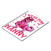 Carnet Je Porte Du Rose En Mémoire De Ma Nanny Cancer Du  (Côté gauche)