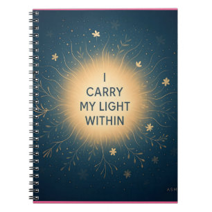 Carnet Je Porte Ma Lumière À L'Intérieur - Spirituelle Fe