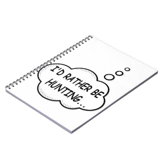 Carnet Je préfère chasser (Côté gauche)