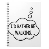 Carnet Je préfère marcher (Devant)