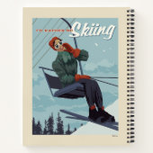 Carnet Je préfère skier Imprimer (Dos)