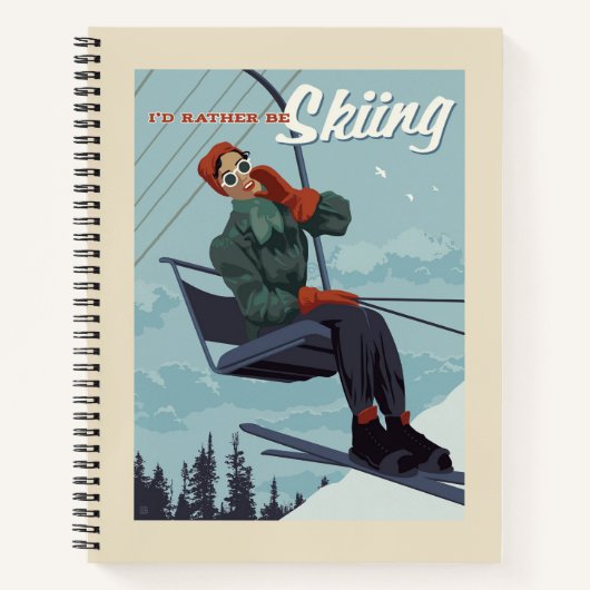 Carnet Je préfère skier Imprimer (Devant)