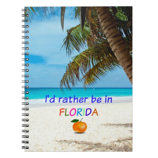 Carnet Je préférerais être en Floride (Devant)