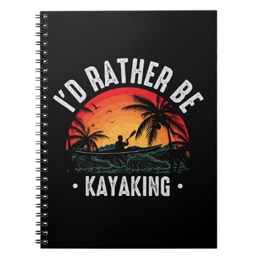 Carnet Je préférerais être Kayak (Devant)