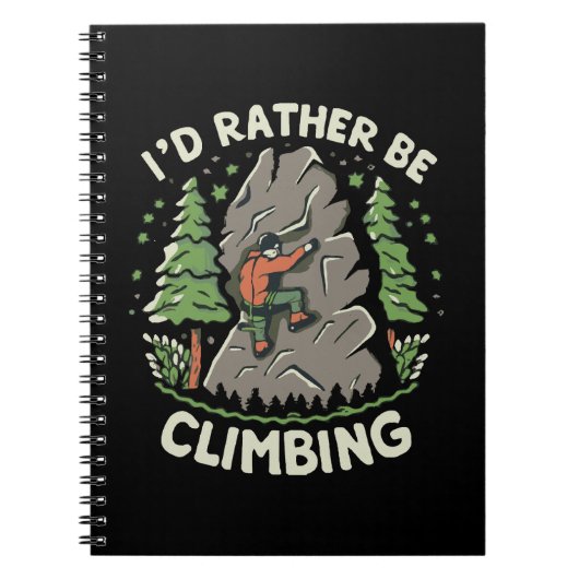 Carnet Je préférerais grimper (Devant)