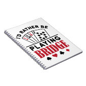 Carnet Je préférerais jouer à Bridge Cool Bridge Card (Côté Droit)