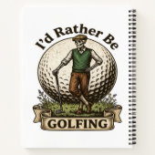Carnet Je préférerais jouer au golf (Dos)
