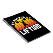Carnet Je préférerais lever du poids (Côté Droit)