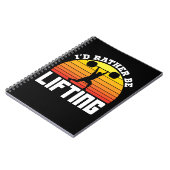 Carnet Je préférerais lever du poids (Côté gauche)