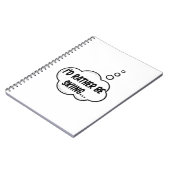 Carnet Je Préférerais Skier (Côté gauche)